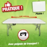 Table pliante avec plateau... offre à 69,99€ sur Outiror