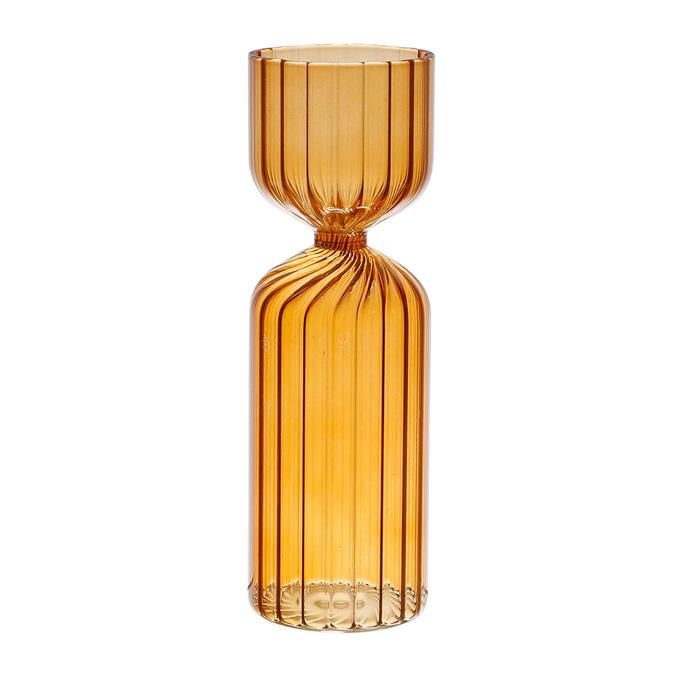 Vase soliflore en verre ambre h20cm - Aurore offre à 9,95€ sur Geneviève Lethu