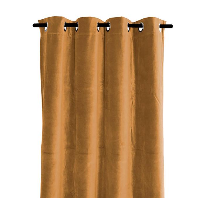 Rideau delhi tabac en velours 135x300cm offre à 75,12€ sur Geneviève Lethu