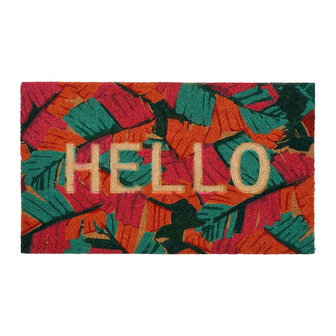 Paillasson "hello" en coco multicolore 73x43cm - Seguia offre à 19,95€ sur Geneviève Lethu