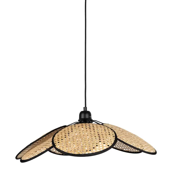 Suspension en cannage d57cm naturel ganse noir - Evasion offre à 64,5€ sur Geneviève Lethu