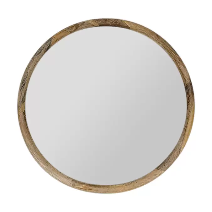 Miroir rond en manguier d80cm - Hervea offre à 189€ sur Geneviève Lethu