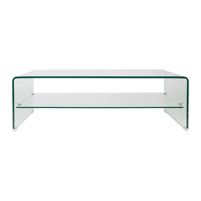 Table basse en verre trempé 110x55cm - Adela offre à 269€ sur Geneviève Lethu