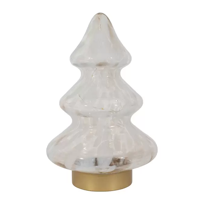 Décoration led sapin blanc et doré h28.5cm - Aiguipi offre à 29,95€ sur Geneviève Lethu