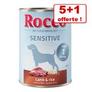 Boîtes Rocco Sensitive 5 x 400 g pour chien + 1 boîte offerte ! offre à 10,79€ sur 