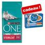 Croquettes PURINA ONE 9,75 kg + sachets PURINA ONE 8 x 85 g offerts ! offre à 54,49€ sur 