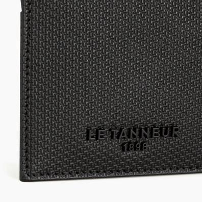 Porte carte large zippé Emile en cuir signature T offre à 130€ sur Le Tanneur