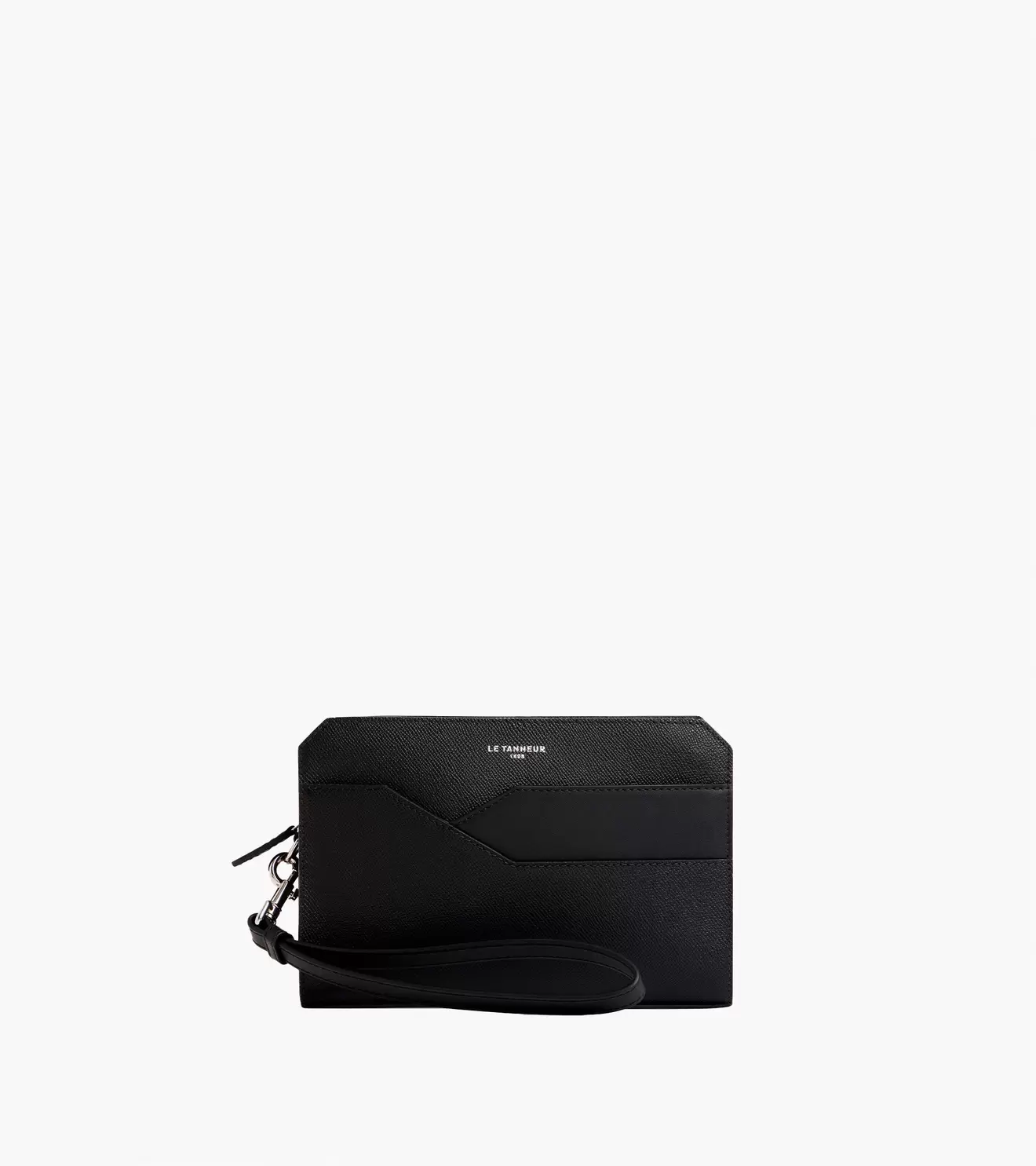 Pochette avec dragonneen cuir grain croisé offre à 300€ sur Le Tanneur