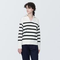 Pull col V Milano Rib femme offre à 40€ sur Muji