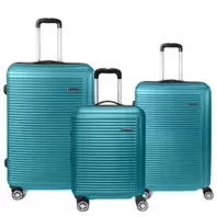 Lot de 3 valises rigides Summer Extensibles 77, 67 et 55 cm Blue offre à 125€ sur Rayon d'Or