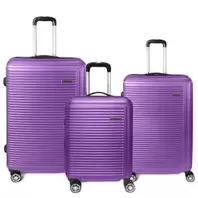 Lot de 3 valises rigides Summer Extensibles 77, 67 et 55 cm Violet offre à 39€ sur Rayon d'Or