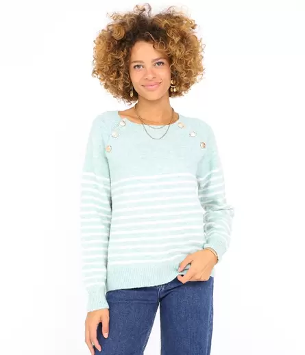 Pull rayé Mathieu offre à 44,9€ sur Edji