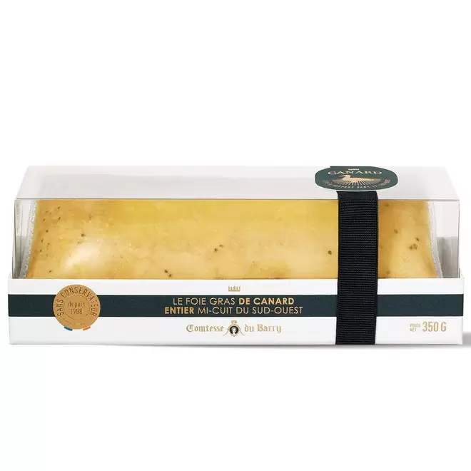 Foie gras de canard entier mi-cuit du Sud-Ouest 350g offre à 79,9€ sur Comtesse du Barry