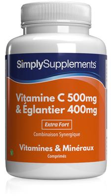 Vitamine C 500mg & Églantier 400mg offre à 19,5€ sur 