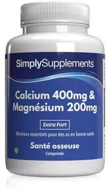 Calcium 400mg et Magnésium 200mg offre à 19,16€ sur 