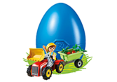 Enfant avec tracteur et remorque offre à 8,99€ sur Playmobil