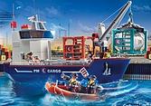 Grand cargo avec bateau de douaniers offre à 107,99€ sur Playmobil