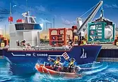 70769 - Grand cargo avec bateau de douaniers offre à 94,49€ sur Playmobil