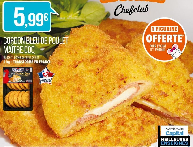 CORDON BLEU DE POULET MAITRE COQ 