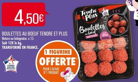 BOULETTES AU BOEUF TENDRE ET PLUS 