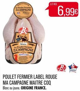 POULET FERMIER LABEL ROUGE MA CAMPAGNE MAITRE COQ 