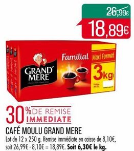 CAFÉ MOULU GRAND MERE 