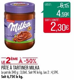 PATE À TARTINER MILKA 