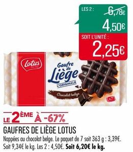 GAUFRES DE LIÈGE LOTUS 