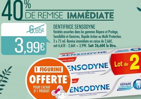 DENTIFRICE SENSODYNE 