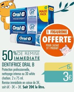 DENTIFRICE ORAL B 