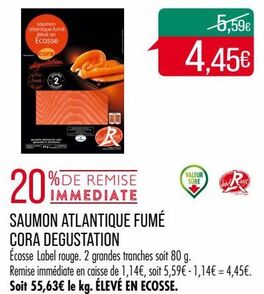 saumon atlanqique fumé cora degustation 