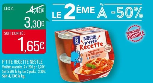 P'TITE RECETTE NESTLE 