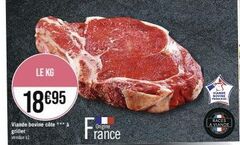 LE KG  18695  Viande bovine côte **** griller vendue il  Origine  rance  Vince DOVINE FRANCHISE  RACES A VIANDE 