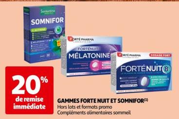 Forte Nuit/Smonifor - gammes offre sur Auchan