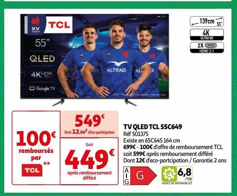 TV QLED TCL 55C649