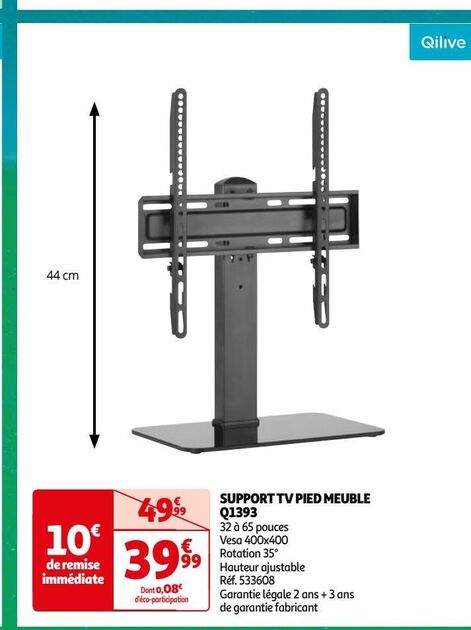  support tv pied meuble q1393