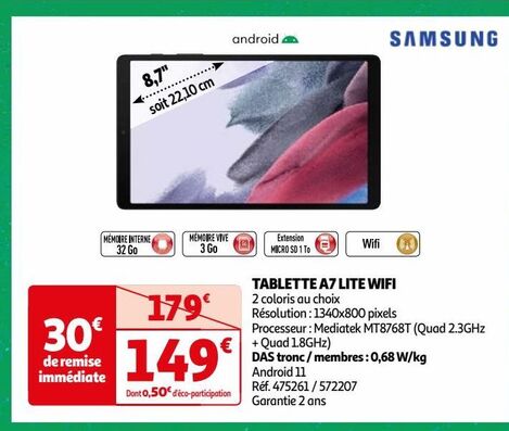 TABLETTE A7 LITE WIFI