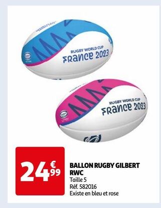 ballon rugby gilbert rwc