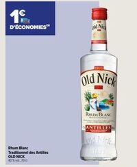 Rhum blanc Old Nick offre sur Carrefour Contact