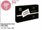 café moulu Carte noire