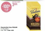 Promo Spéciale - LOT FAMILIAL Poulain Noir Extra - 6x 100 g (500 g), Plus de Cacao - Lekg 7663-458