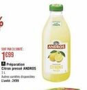 Promo ANDROS CITRON: 3 pour le prix d'1 - 2699 N unités.