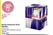 boisson énergétique Red bull