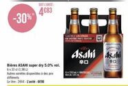 30% sur Asahi Asahi 6x330ml - Gagnez un Dîner Favori !