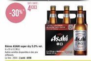 30% sur asahi asahi 6x330ml - gagnez un dîner favori !