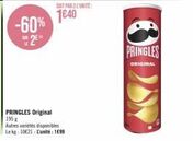 Pringles Original: 195 g à 10€21 le kg, -60% soit 199 l'unité!