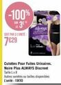 Toujours Discret : Culottes Pour Fuites Urinaires -100% 3⁰ SOIT 7€29 Lx8, 10€93 autres variétés et tailles!
