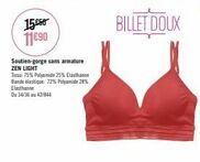 soutien-gorge sans armature 