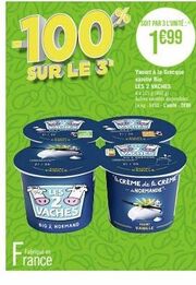 offre spéciale: yaourt à la grecque vanille bio les 2 vaches 4x285g (400g) à 1699 €/3 unités!