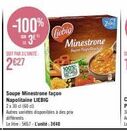 Soupe Minestrone façon Napolitaine LIEBIG - 2x 30 cl, à seulement 3€40 -100% 3E ! Autres variétés disponibles.